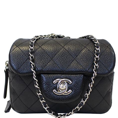 mini black chanel|chanel mini flap bag lambskin.